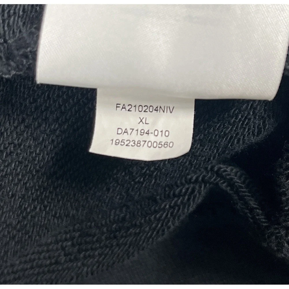 Jordan Mens Jumpman Fleece Crewneck Sweatshirt XL Black DA7194-010 Pullover